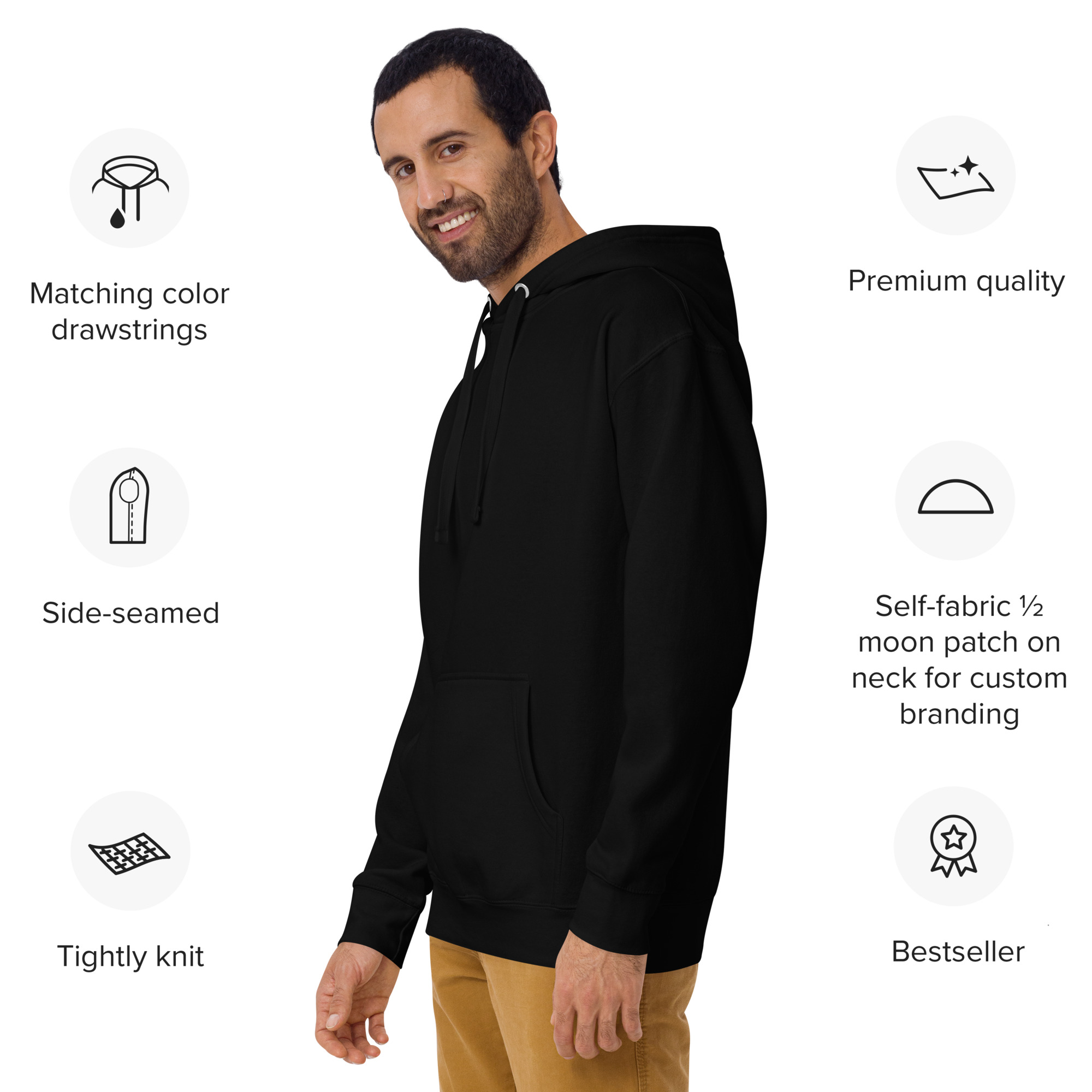 Dual Instinct Lion Hoodie – Unisex Premium Pullover view 10