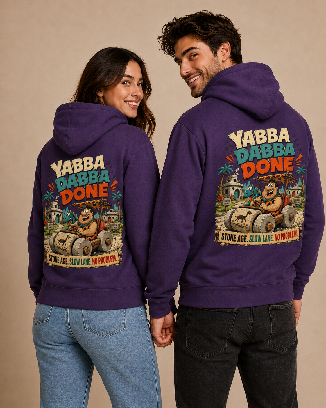Voetris Yabba Dabba Done Hoodie – Unisex Premium Pullover view 22
