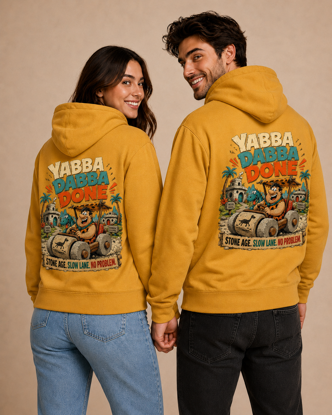 Voetris Yabba Dabba Done Hoodie – Unisex Premium Pullover view 25