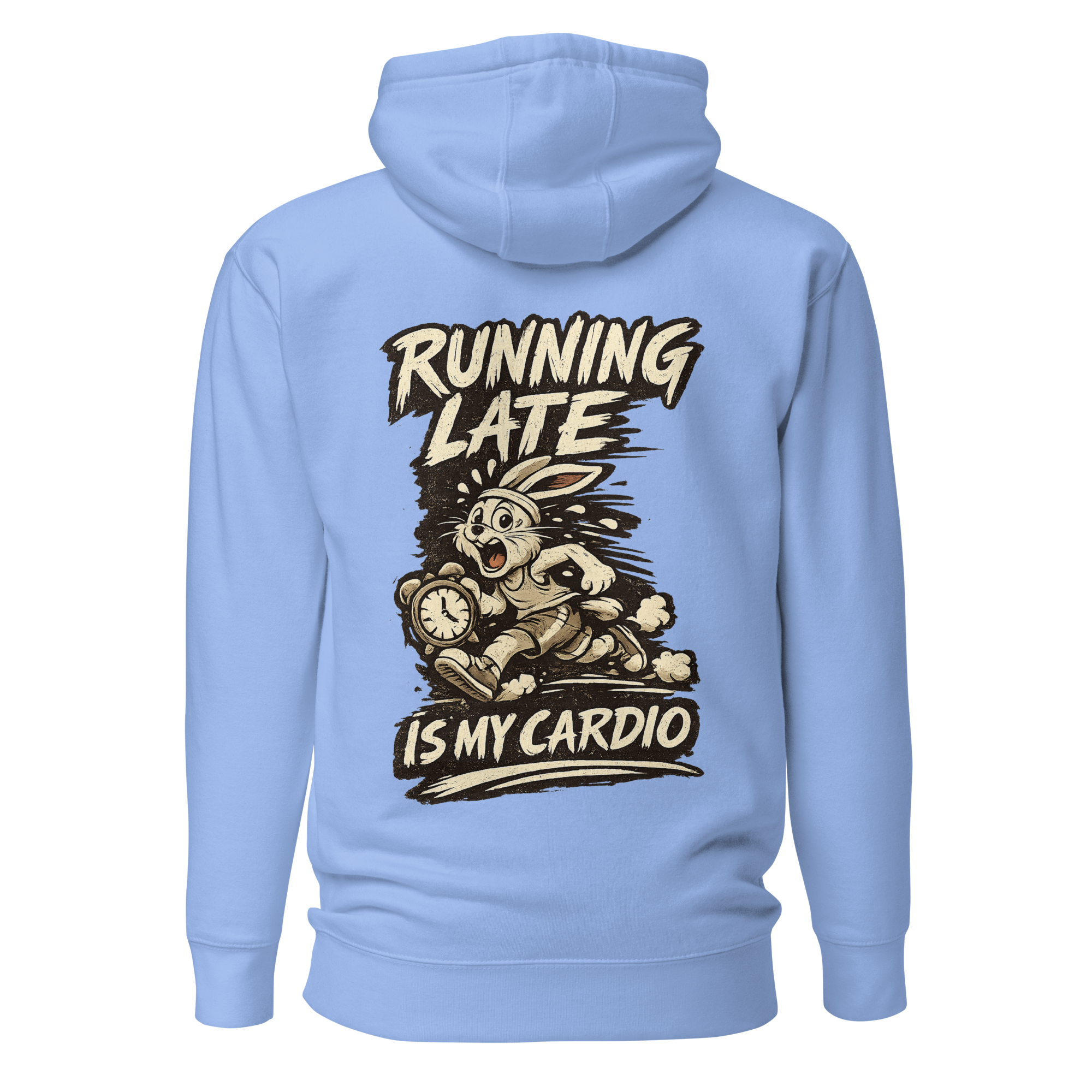 Voetris Running Late Is My Cardio Hoodie – Unisex Premium Pullover view 9