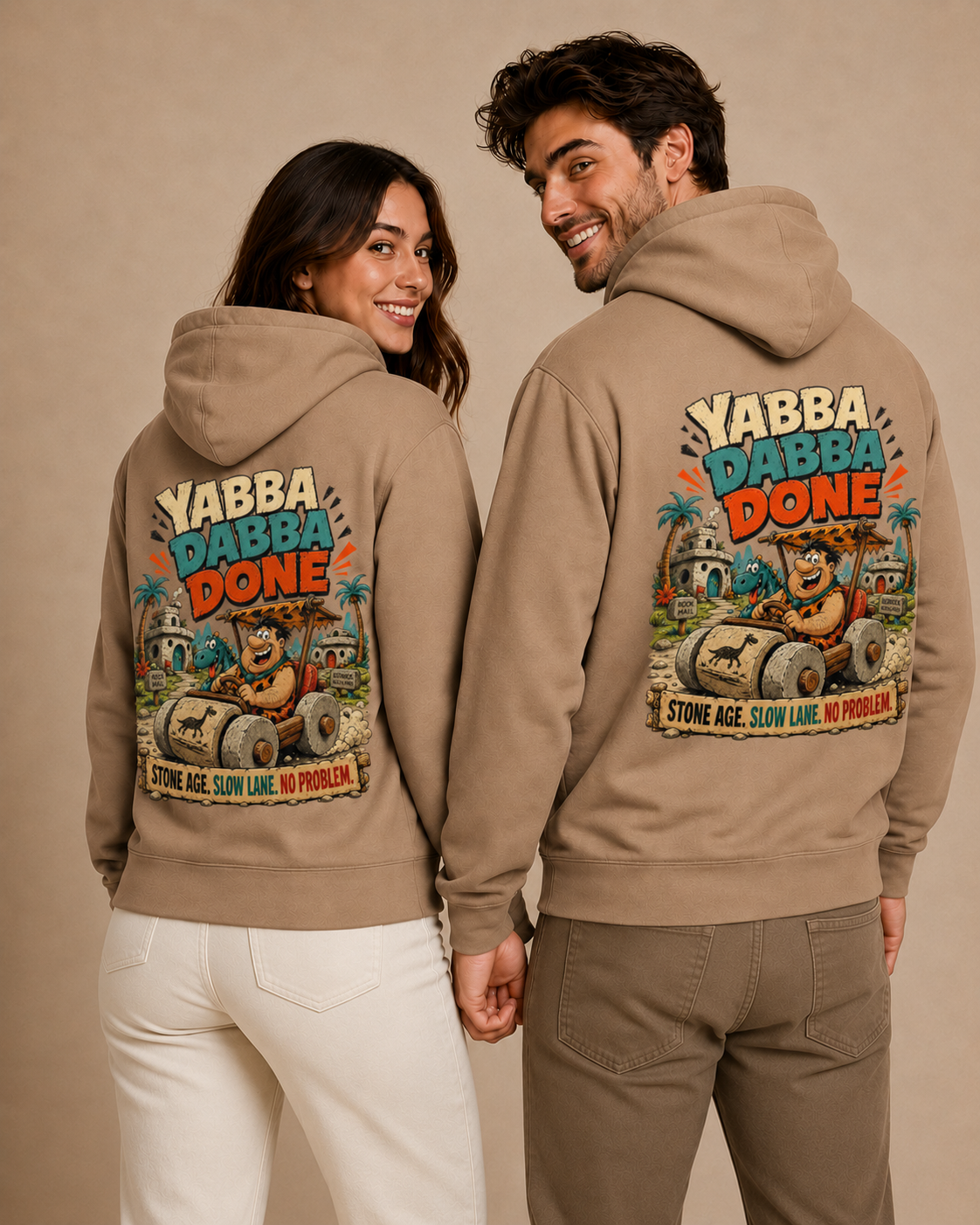 Voetris Yabba Dabba Done Hoodie – Unisex Premium Pullover view 14