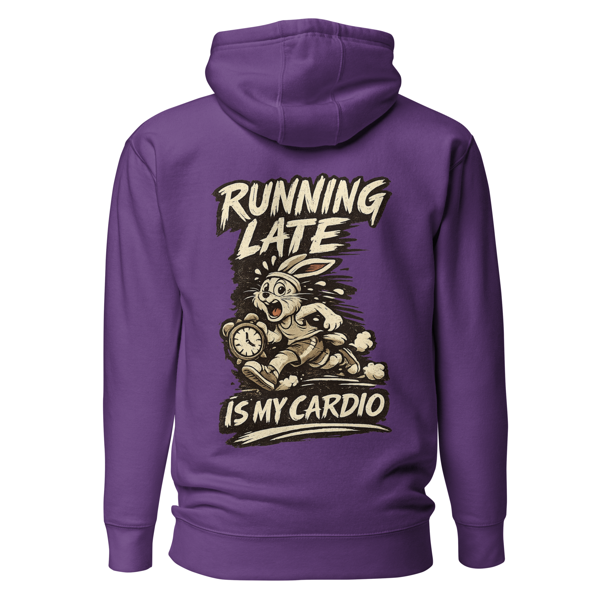 Voetris Running Late Is My Cardio Hoodie – Unisex Premium Pullover view 27