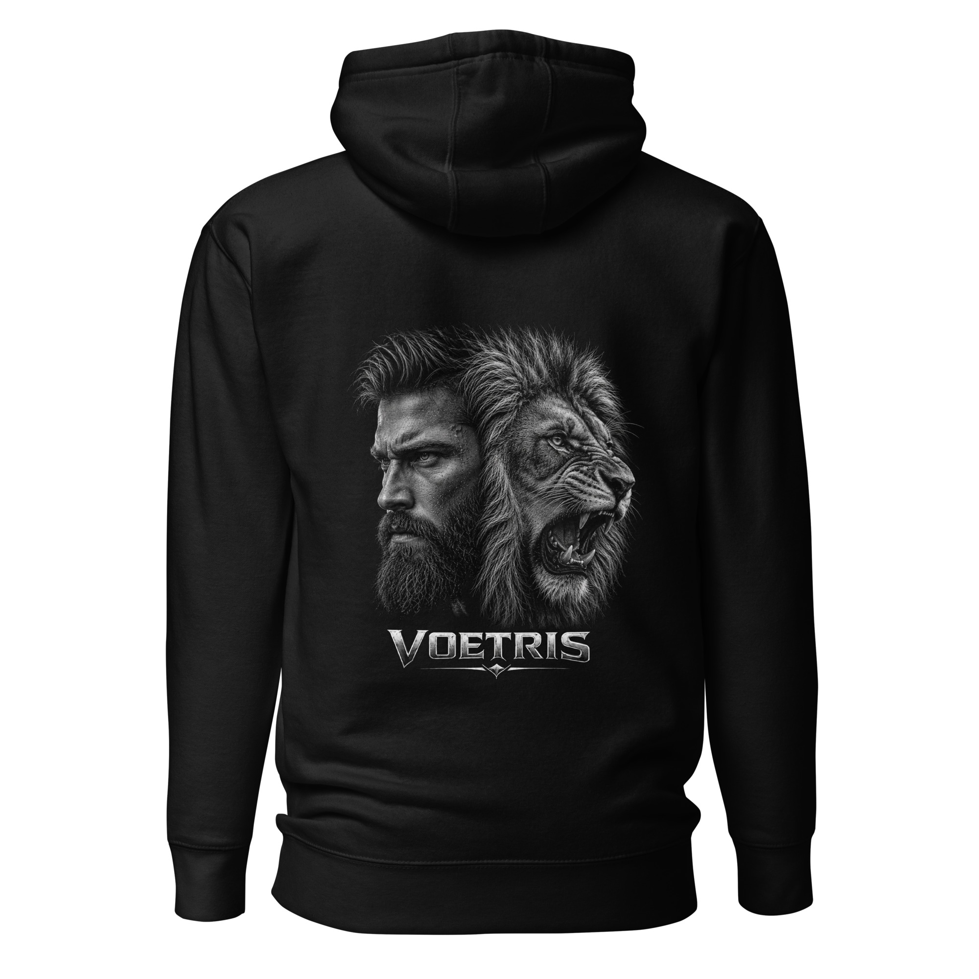 Dual Instinct Lion Hoodie – Unisex Premium Pullover view 6