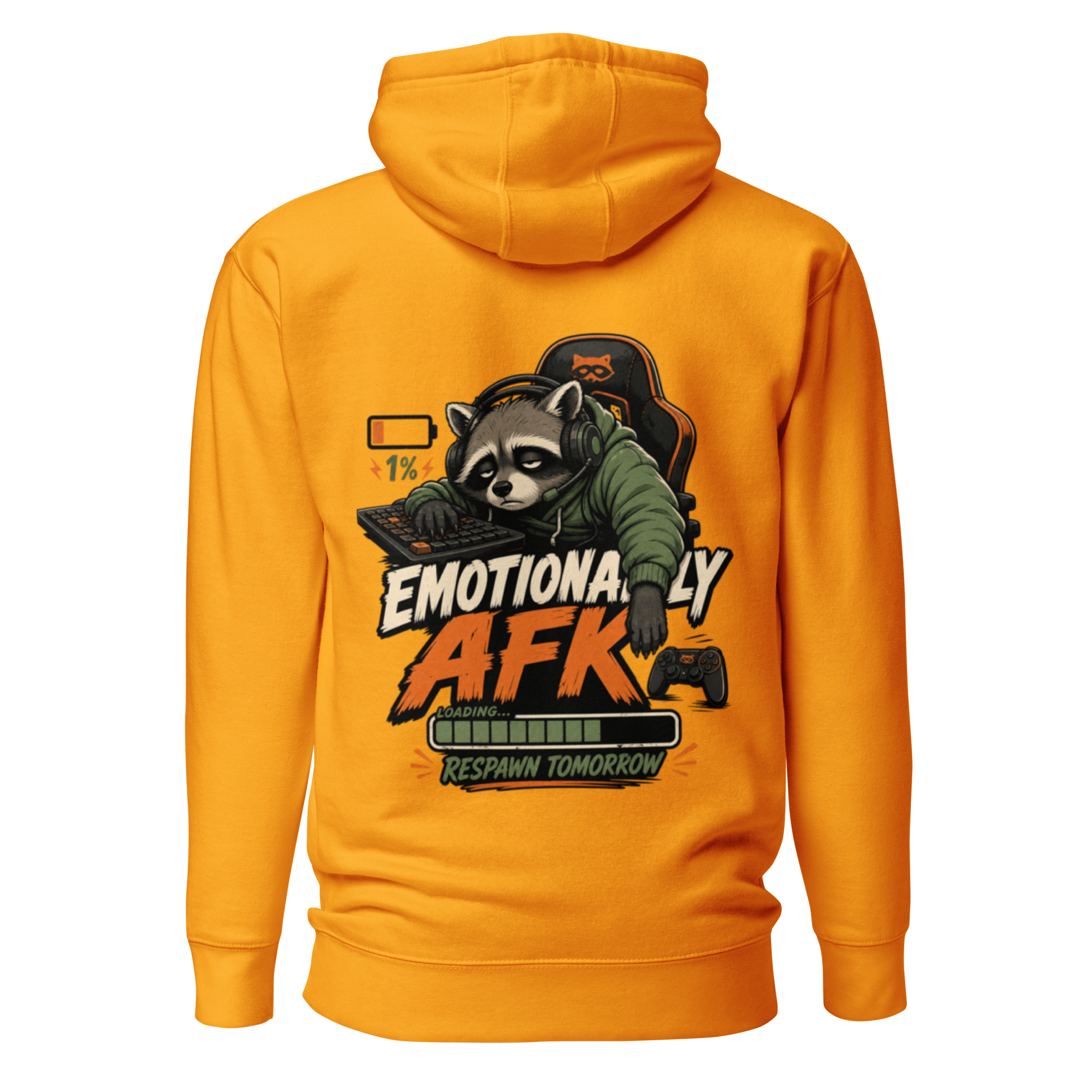 Voetris Emotionally AFK Gamer Hoodie – Unisex Premium Pullover view 27
