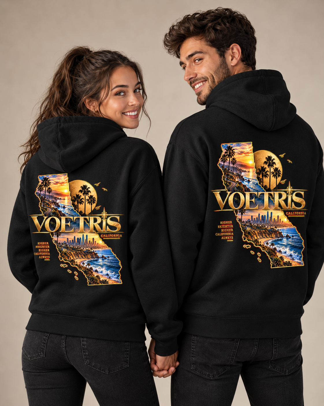 Voetris California Golden Coast Hoodie view 2
