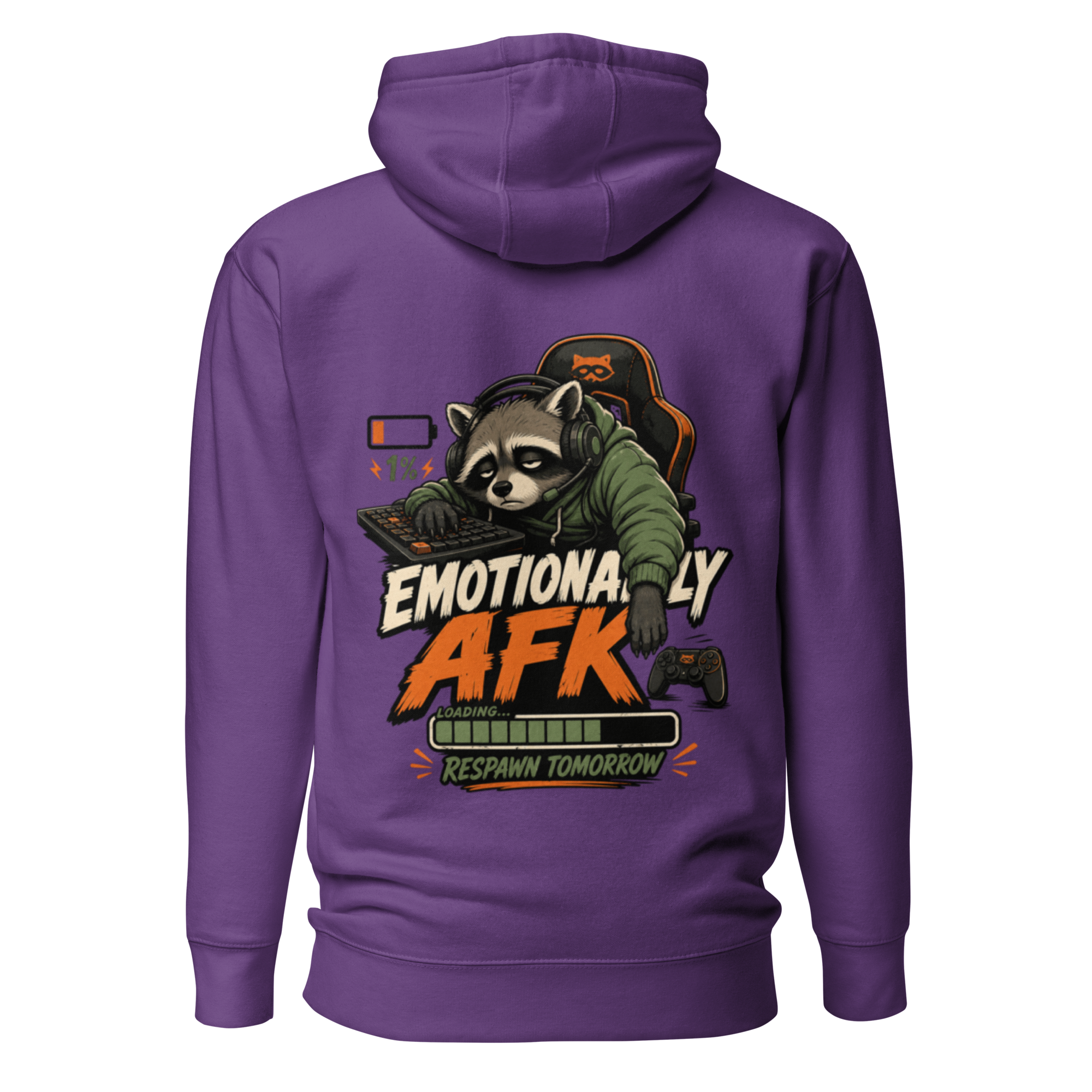 Voetris Emotionally AFK Gamer Hoodie – Unisex Premium Pullover view 24
