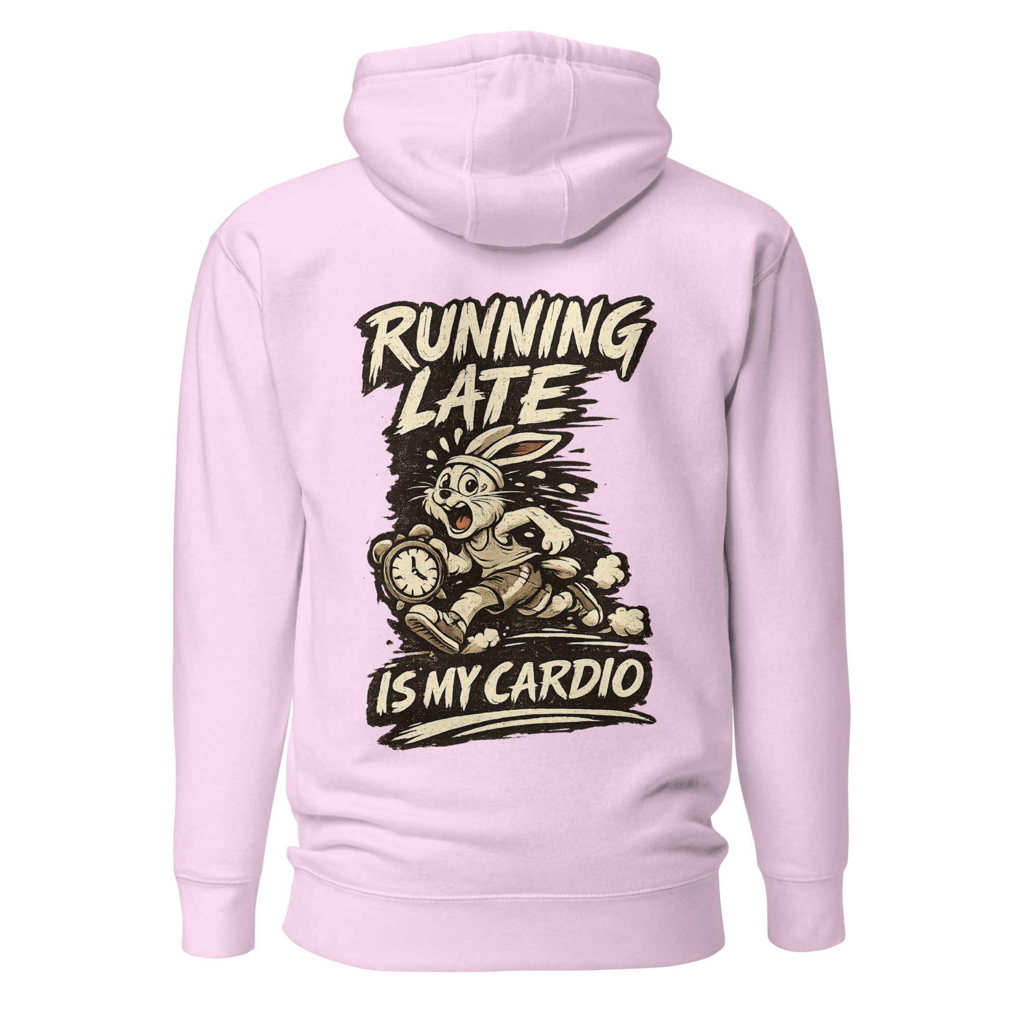 Voetris Running Late Is My Cardio Hoodie – Unisex Premium Pullover view 21