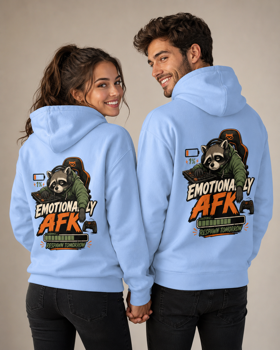 Voetris Emotionally AFK Gamer Hoodie – Unisex Premium Pullover