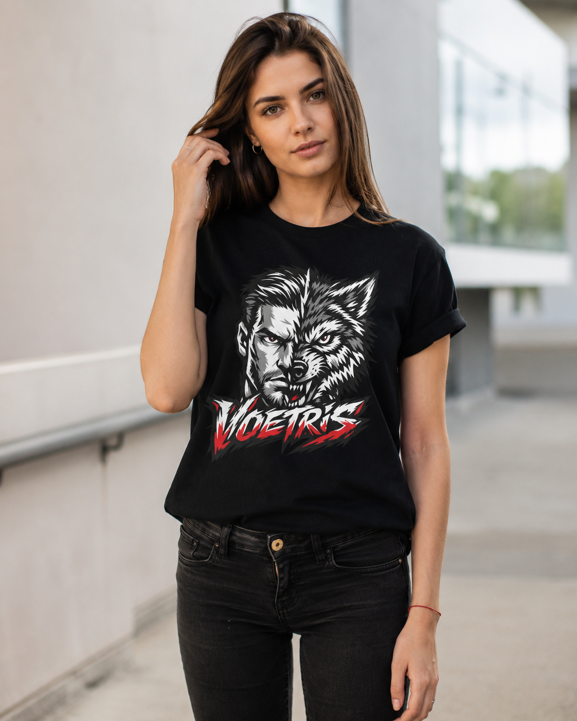 Voetris Wolf Within Unisex Graphic T-Shirt view 5
